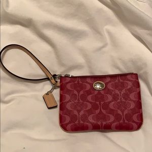 Coach mini wristlet